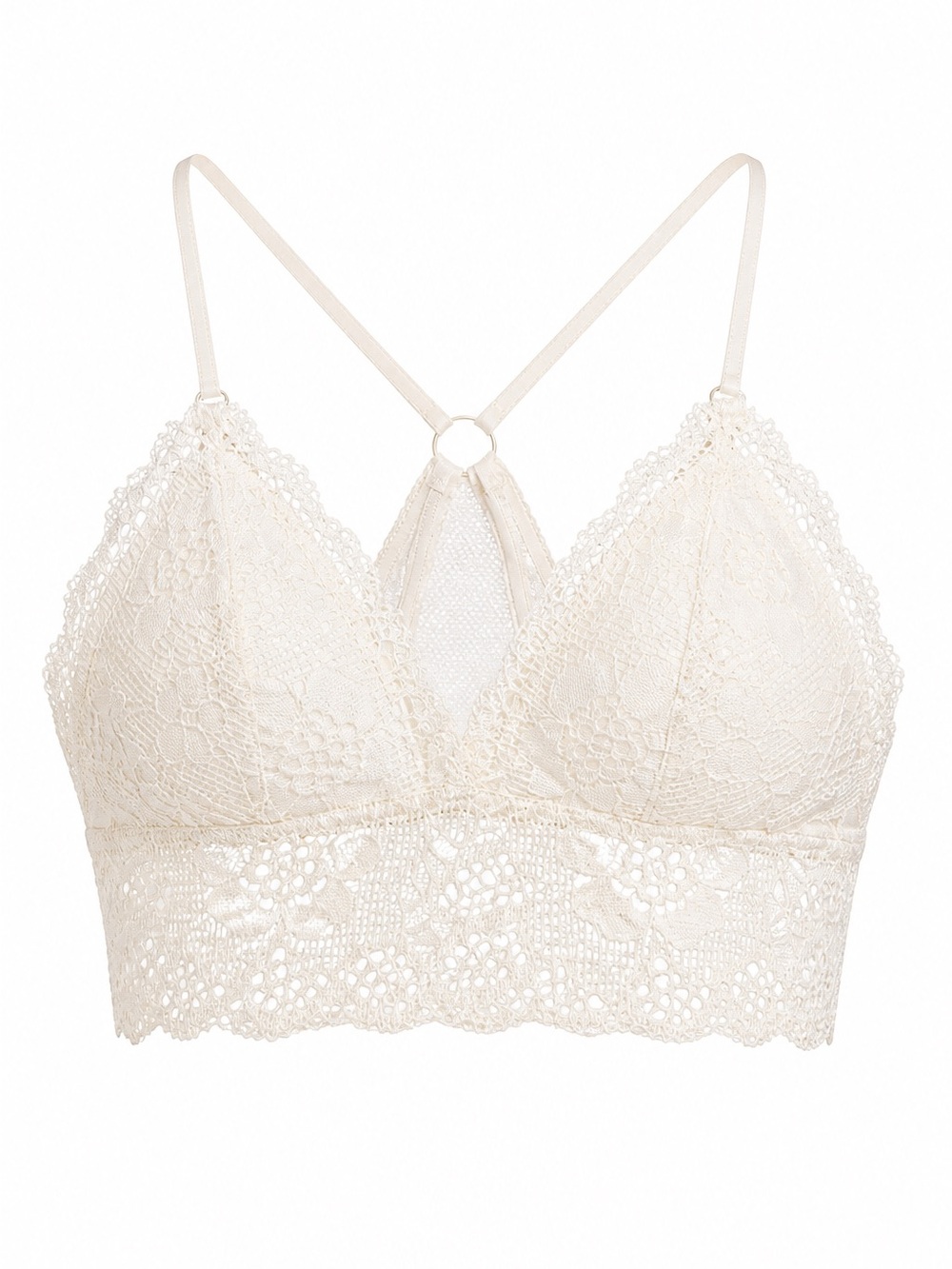 Aerie Lace Triangle Bralette -‎ Cream. Sz M